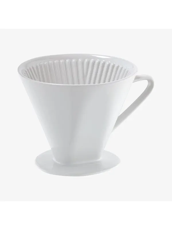 Cilio Kaffetratt porslinsstorlek 6, vit
