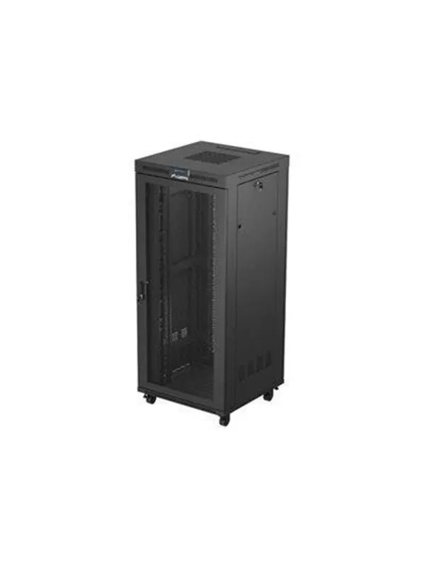 Lanberg FF01 series - rack - 800 x 800 flat pack with mesh door LCD - 37U