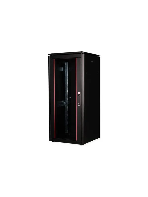 Roline Pro - rack - with glass door 600 x 600 mm (WxD) - 26U
