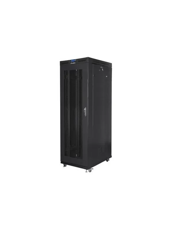 Lanberg FF01 series - rack - 800 x 1200 flat pack with mesh door LCD - 27U