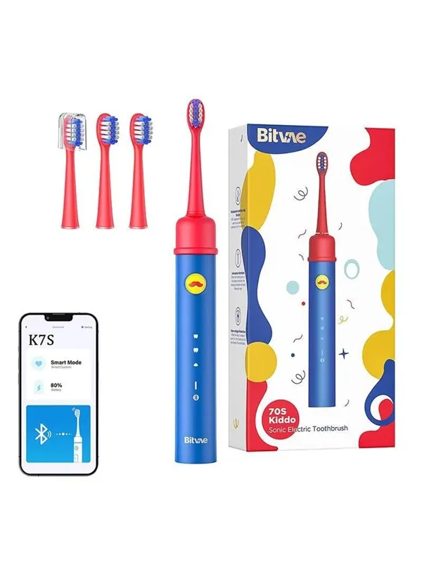 Bitvae eltandborste Sonic toothbrush for kids with app and tip set BVK7S (blue)