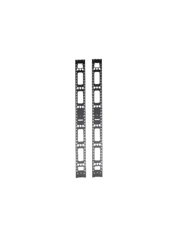 Tripp Lite 42U Rack Enclosure Server Cabinet Vertical Cable Management Bars - rack cable management panel