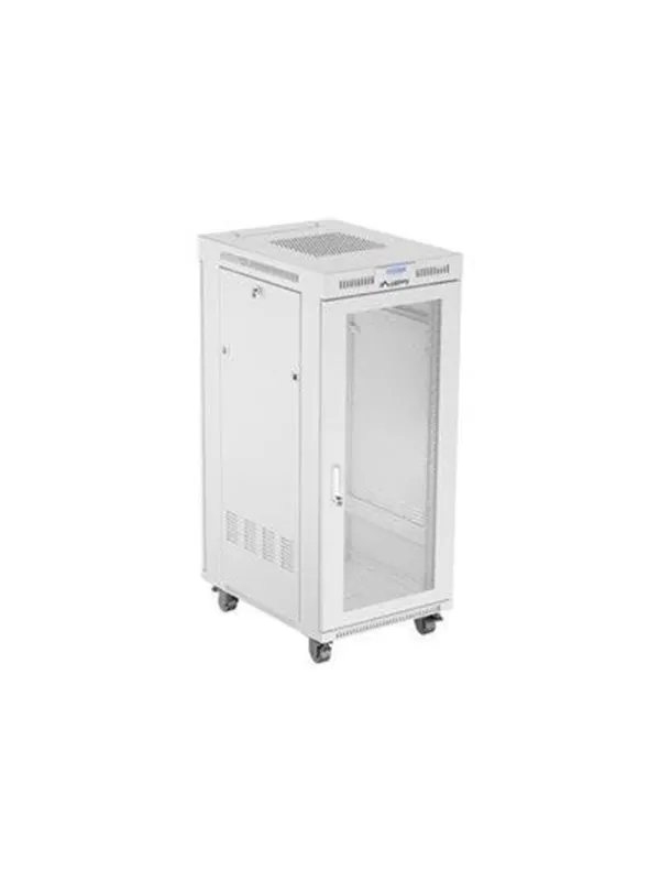 Lanberg FF01 series - rack - 600 x 800 flat pack with mesh door - 27U