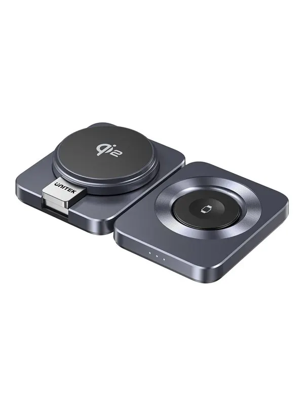 Unitek P1300A charging station - 3-in-1 foldable Qi2 - 15 watt