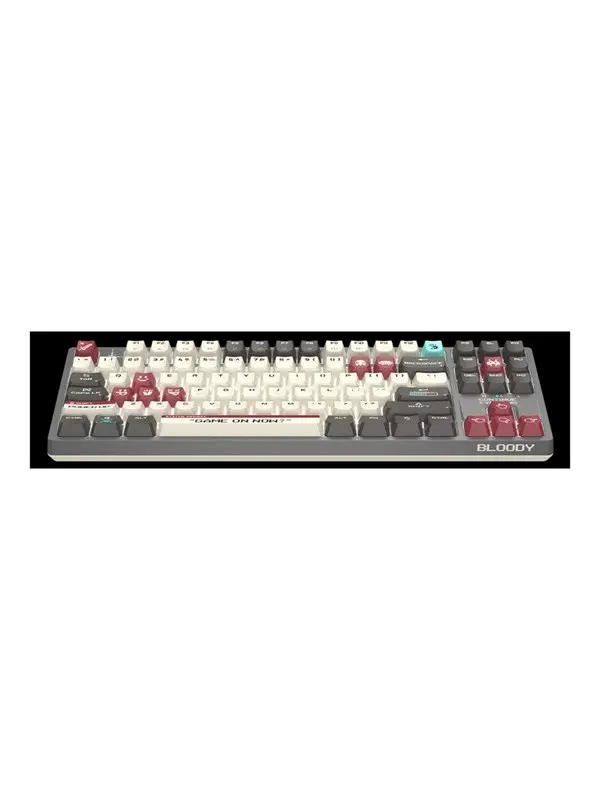 A4Tech Bloody S87 - Gaming Tangentbord - Vit