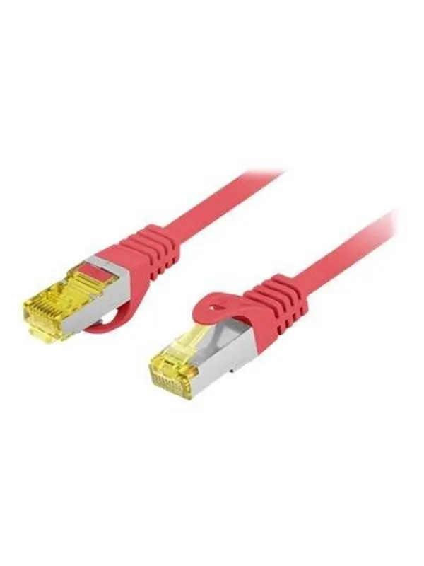 Lanberg patch cable - 25 cm - red RAL 3017 - Röd