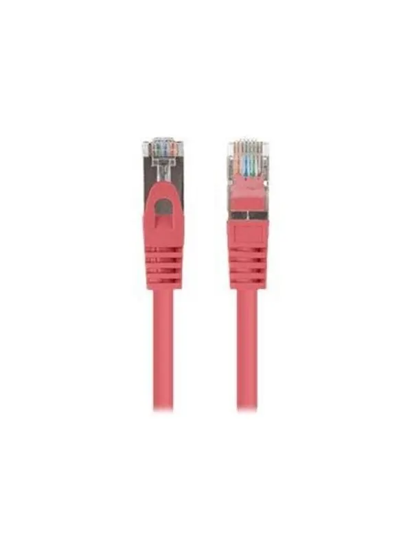 Lanberg patch cable - 50 cm - red RAL 3017 - Röd