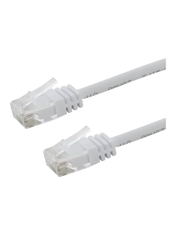 Deltaco patch cable - 30 cm - white - Vit
