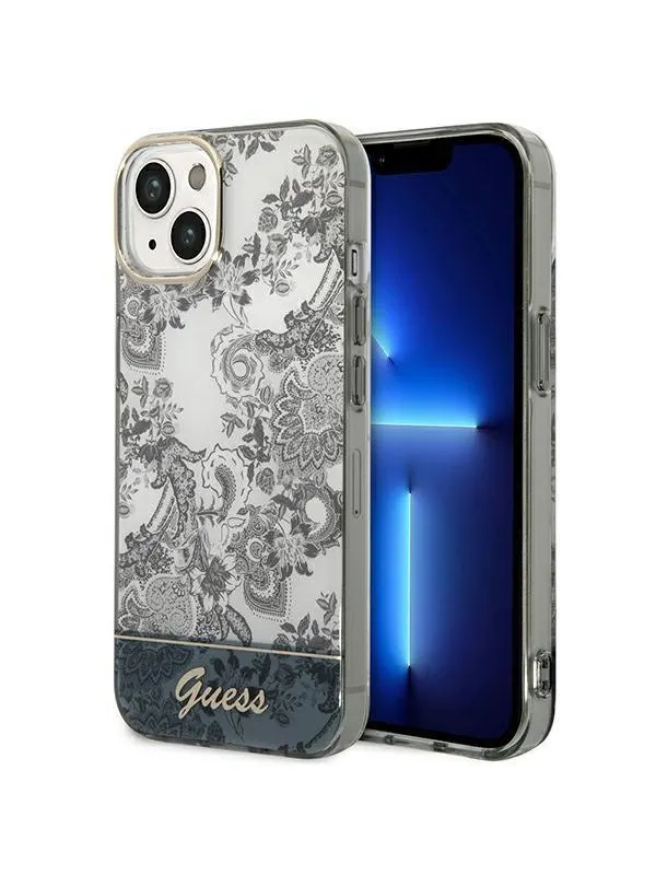 GUESS GUHCP14MHGPLHG iPhone 14 Plus 6.7 "gray / gray hardcase Porcelain Collection