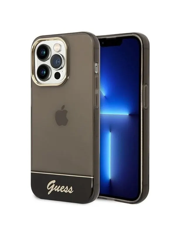 GUESS GUHCP14LHGCOK iPhone 14 Pro 6.1 "black / black hardcase Translucent