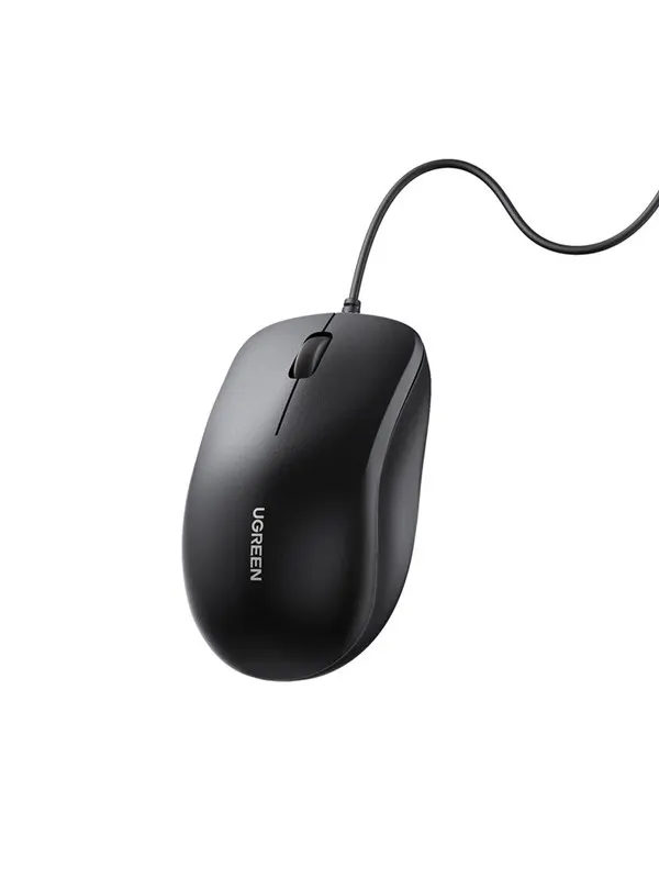 UGREEN Wired optical mouse - Black - Svart