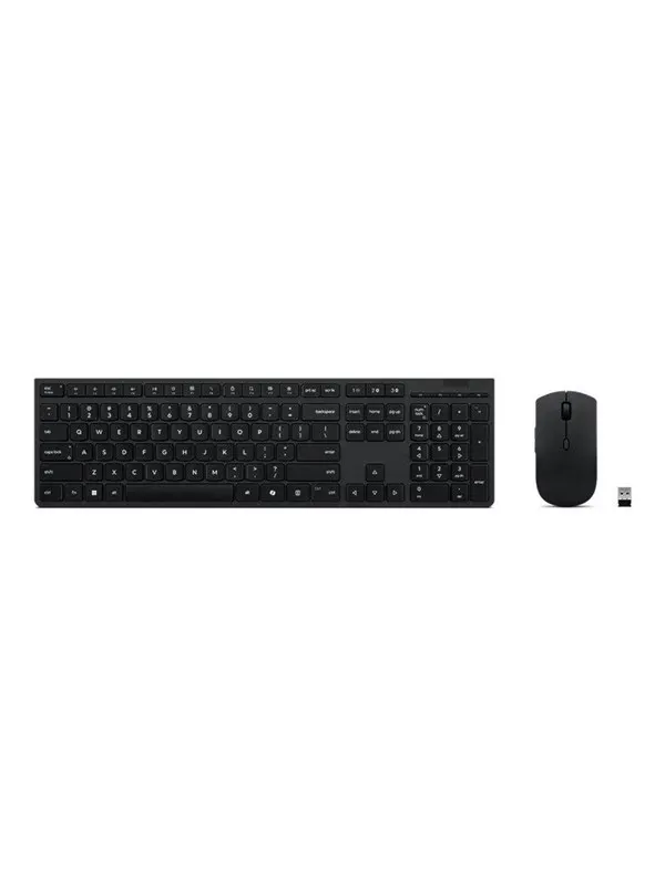 Lenovo Professional - keyboard and mouse set - QWERTY - US English - grey Input Device - Tastatur & Mus set - Engelska (US) - Grå