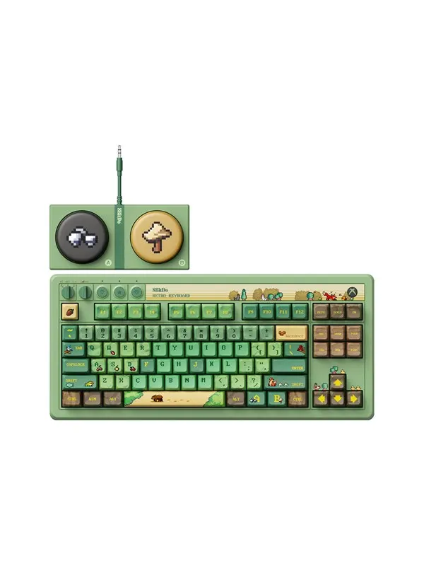 8BitDo Retro 87 Mechanical Keyboard - Forest Wonder - Gaming Tangentbord - ANSI - Grön