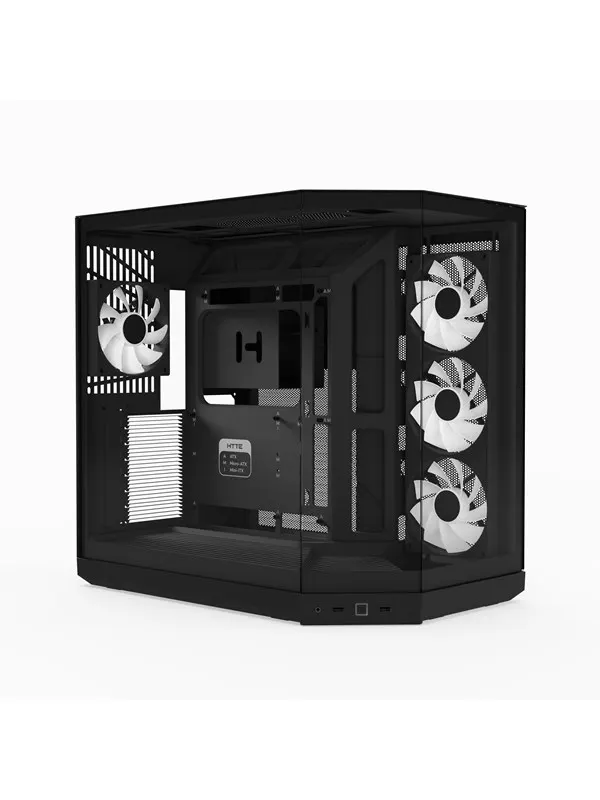 HYTE Y50 Case Pitch Black - Chassi - Miditower - Svart