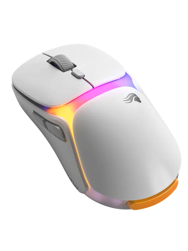 Glorious O3 Wireless White - Gamingmus - Optic - 6 knappar - Vit