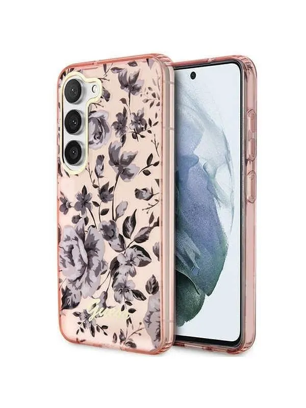 GUESS GUHCS23MHCFWSP S23+ S916 pink/pink hardcase Flower Collection