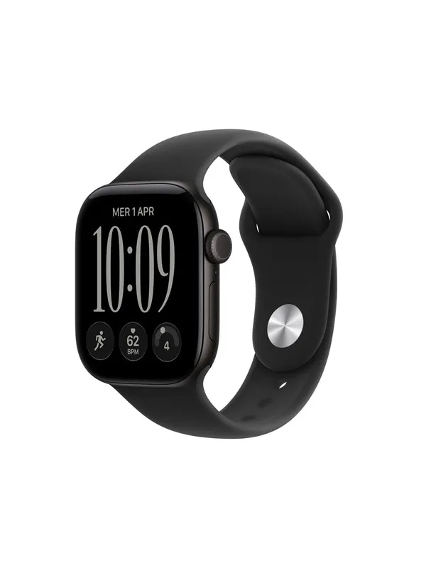 Apple Watch Series 12 GPS 42mm Black Aluminium Case with Black Sport Band - M/L