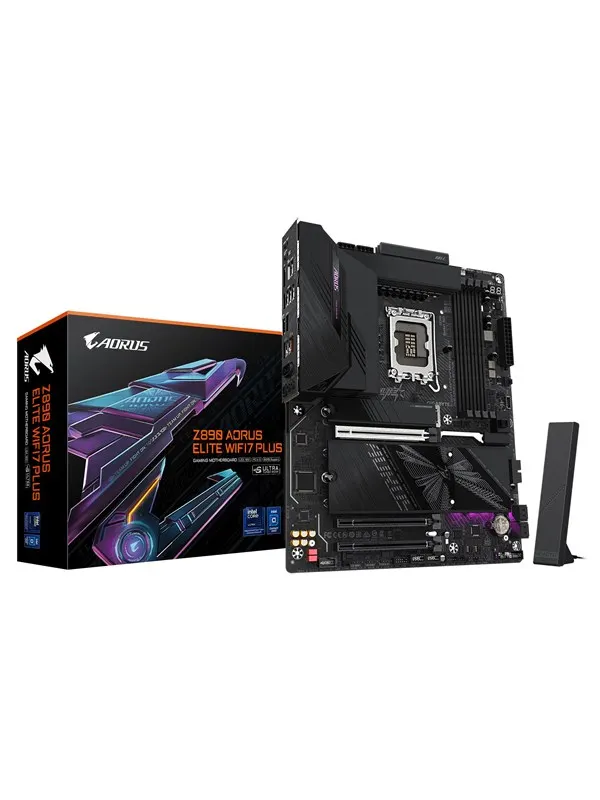GIGABYTE Z890 AORUS ELITE WIFI7 PLUS Moderkort - Intel Z890 - Intel LGA1851 - DDR5 RAM - ATX