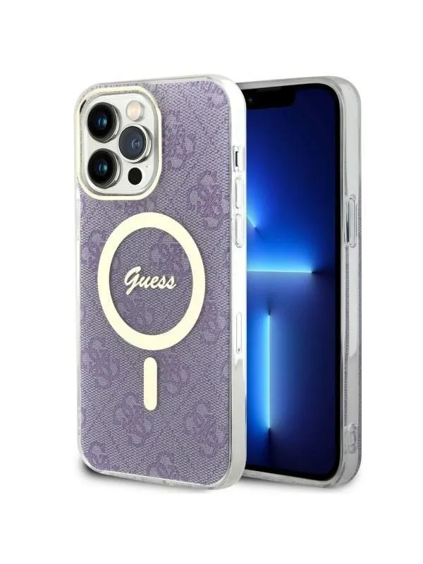 GUESS GUHMP14XH4STU iPhone 14 Pro Max 6.7" purple/purple hardcase 4G MagSafe