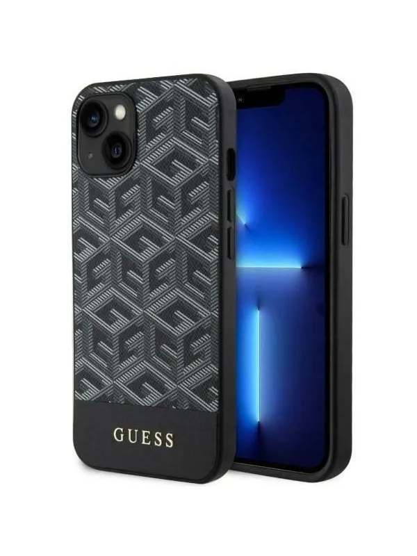 GUESS GUHMP14MHGCFSEK iPhone 14 Plus 6.7" black/black hardcase GCube Stripes MagSafe