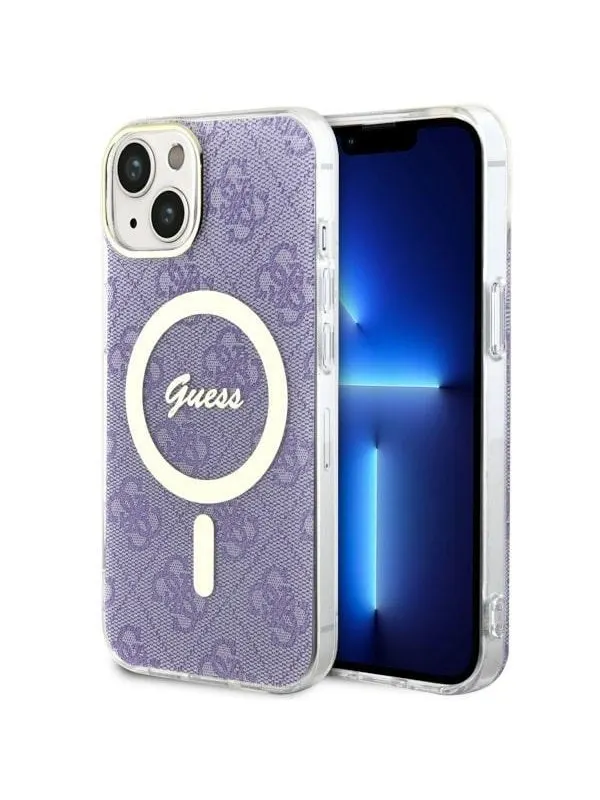 GUESS 4G MagSafe case for iPhone 14 - purple