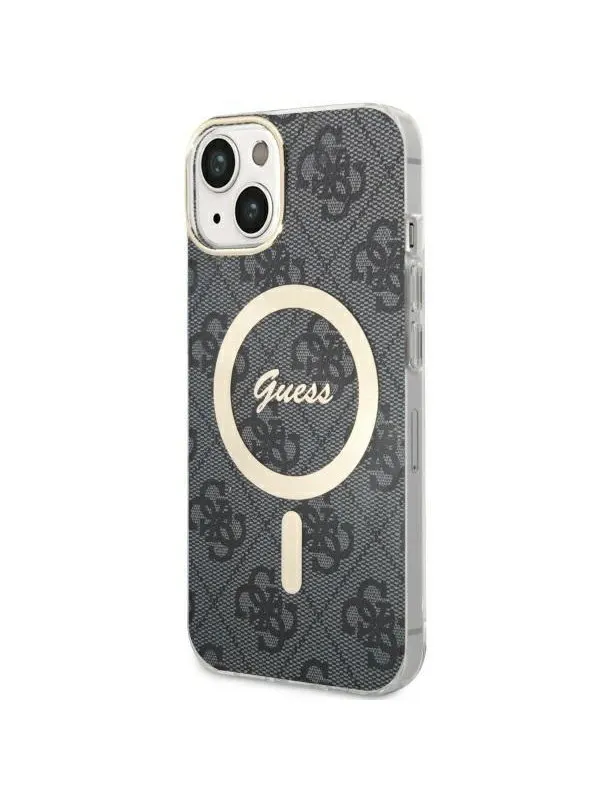 GUESS 4G MagSafe case for iPhone 14 - black