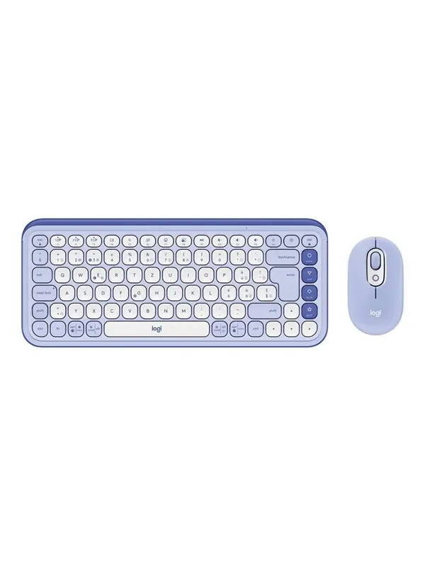 Logitech POP Icon Combo - Tastatur & Mus set - Schweizisk - Vit