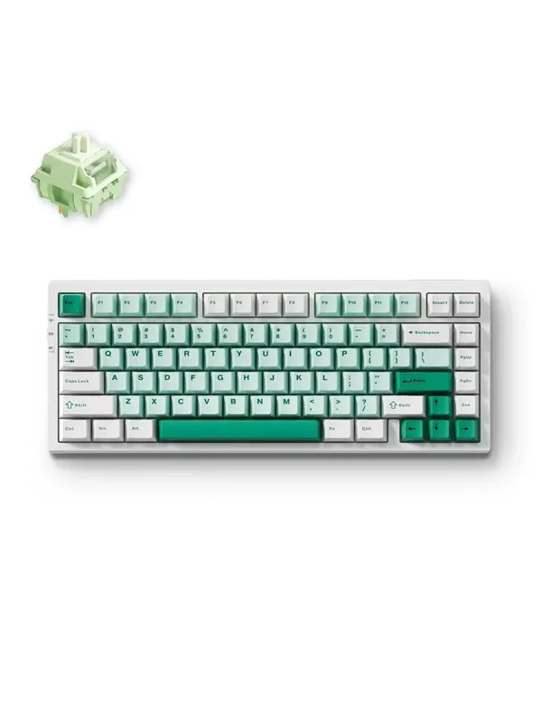 MCHOSE G75 Pro Wireless Gasket Mounted - Green - Gaming Keyboard - Utan numpad - Engelska (US) - Grön
