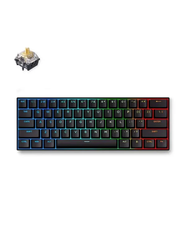MCHOSE Ace 60 Pro KTEK Magnetic Hall Effect - Gaming Keyboard - Utan numpad - Engelska (US) - Svart