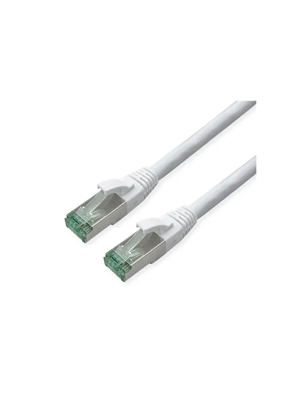 Roline Recycled Material patch cable - 15 m - white RAL 9003 - Vit