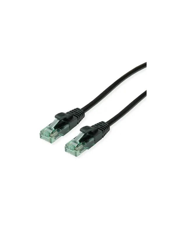 Roline Recycled Material patch cable - 20 m - black - Svart