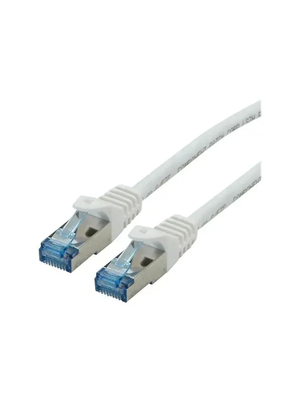 Roline patch cable - 15 m - white - Vit
