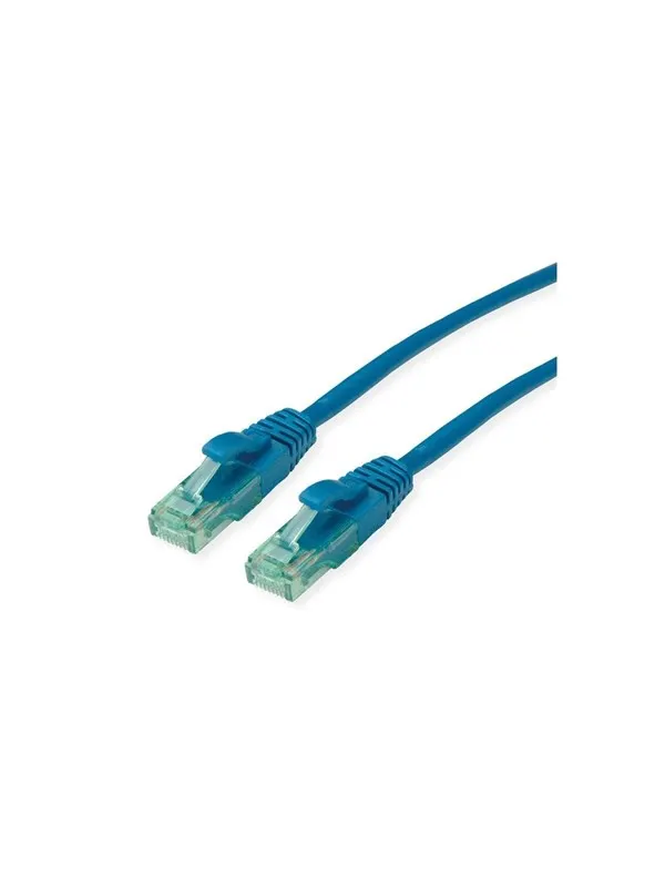 Roline Recycled Material patch cable - 10 m - blue - Blå