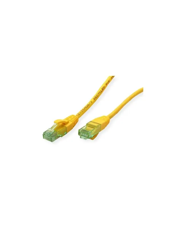 Roline Recycled Material patch cable - 20 m - yellow - Gul
