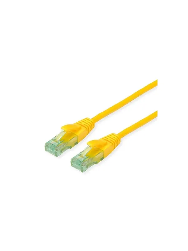 Roline Recycled Material patch cable - 10 m - yellow - Gul