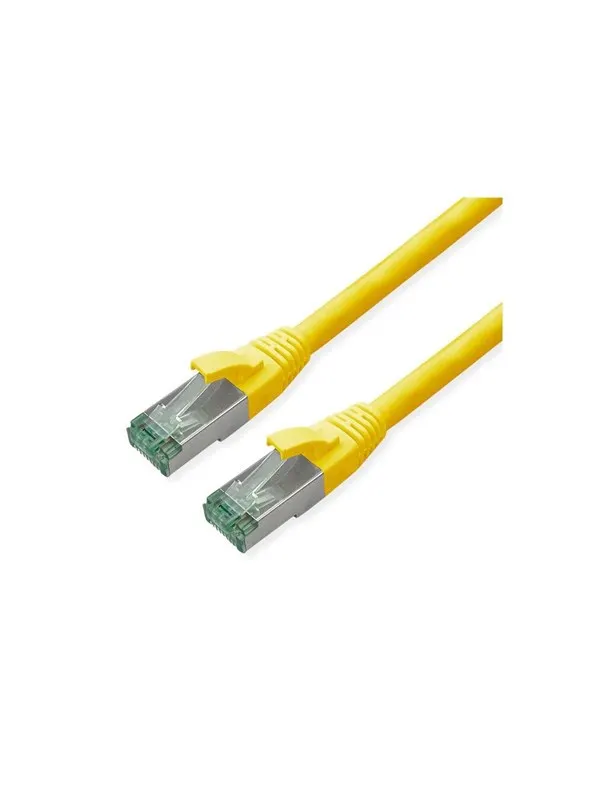 Roline Recycled Material patch cable - 15 m - yellow pantone 135C - Gul