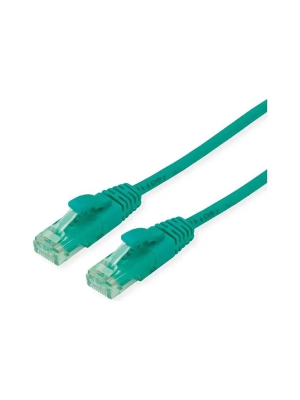 Roline Recycled Material patch cable - 20 m - green - Grön - 20m