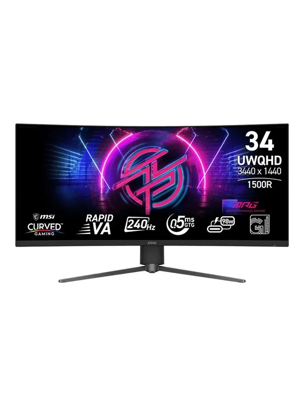 34" MSI MPG 346CQRFDE X24 - LED monitor - curved - 34" - HDR