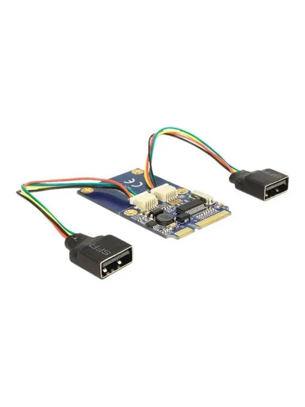 DeLOCK MiniPCIe I/O PCIe full size 2 x USB 2.0