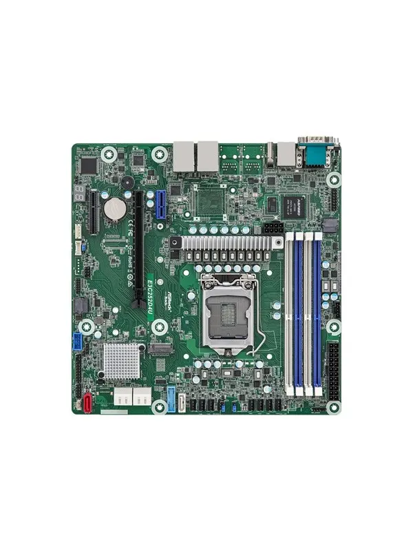ASRock Rack E3C252D4U - motherboard - micro ATX - LGA1200 Socket - C252 Moderkort - Intel C252 - Intel LGA1200 - DDR4 RAM - Micro-ATX