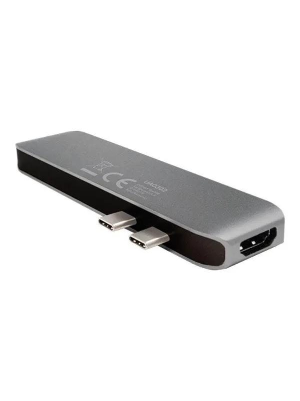 LogiLink USB 3.2 Gen 1 docking station 7-port PD silver/black