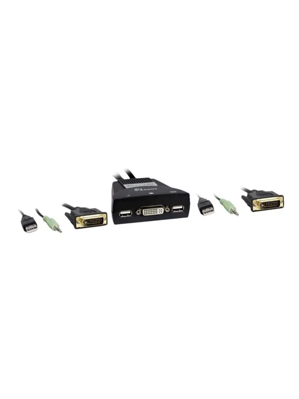 Inter-Tech KVM-LS-21DA - DVI / USB / Audio