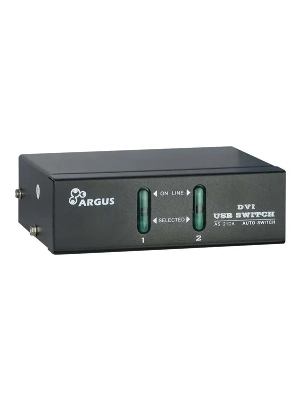 Inter-Tech Argus KVM-AS-21DA - omkopplare för tange