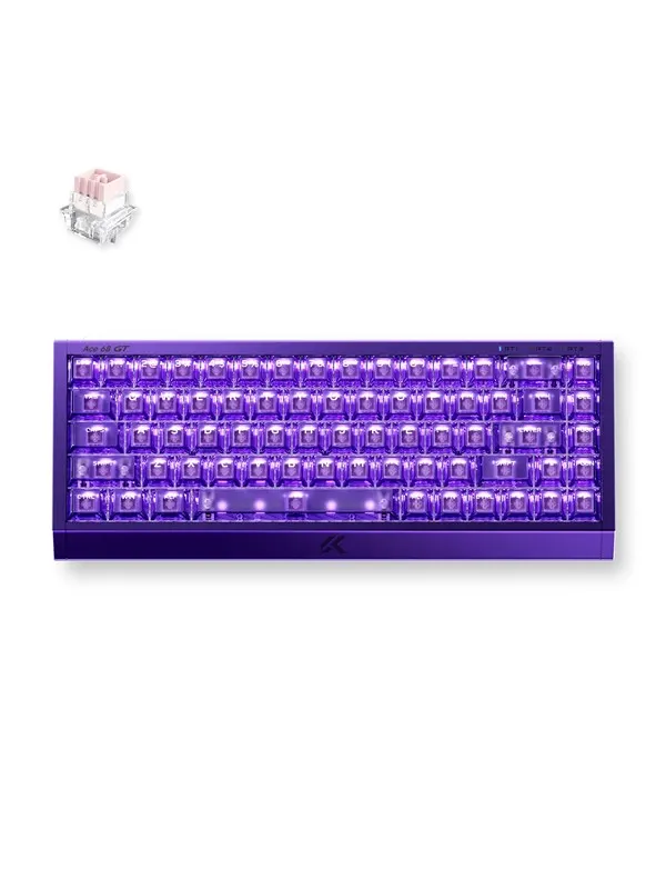 MCHOSE Ace 68 GT Mount Tai Magnetic Hall Effect - Gaming Keyboard - Utan numpad - Engelska (US) - Lila