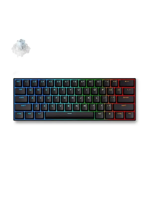 MCHOSE Ace 60 Pro Ice Blue Magnetic Hall Effect - Gaming Keyboard - Utan numpad - Engelska (US) - Svart