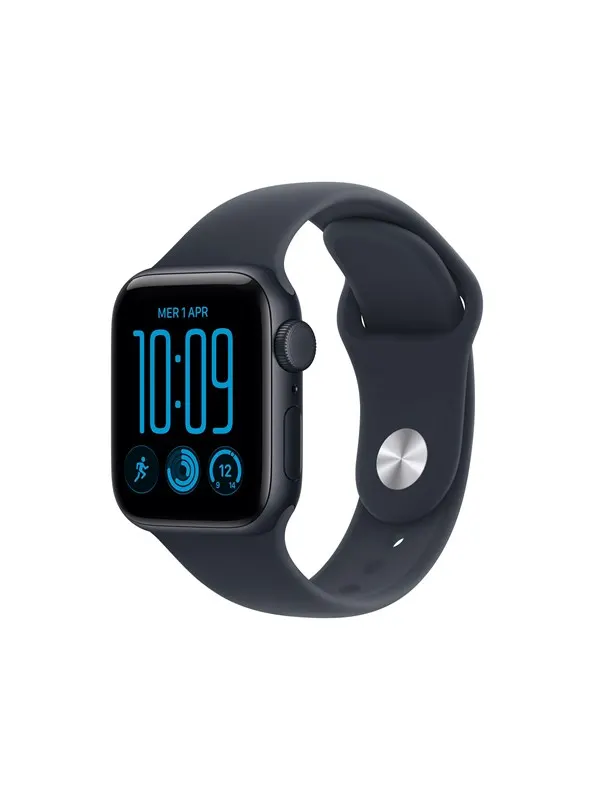 Apple Watch SE 3 GPS + Cellular 40mm Midnight Aluminium Case with Navy Blue Sport Band - S/M