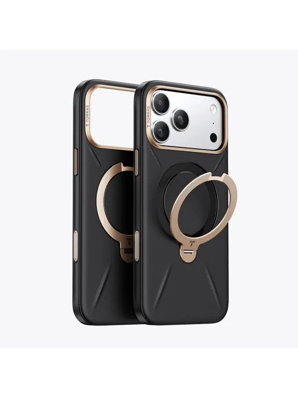 Torras Ostand Q3 VegSkin black - iPhone 18 Pro Ma