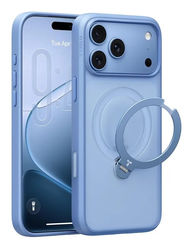 Torras Ostand Q3 Spin blue - iPhone 18 Pro