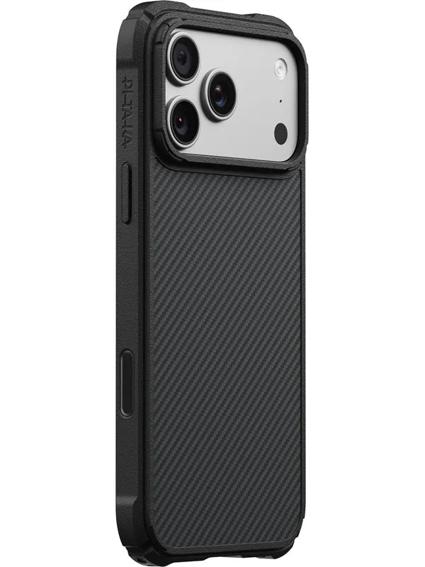 PITAKA Cairn Case Black/Grey Twill - iPhone 18/17