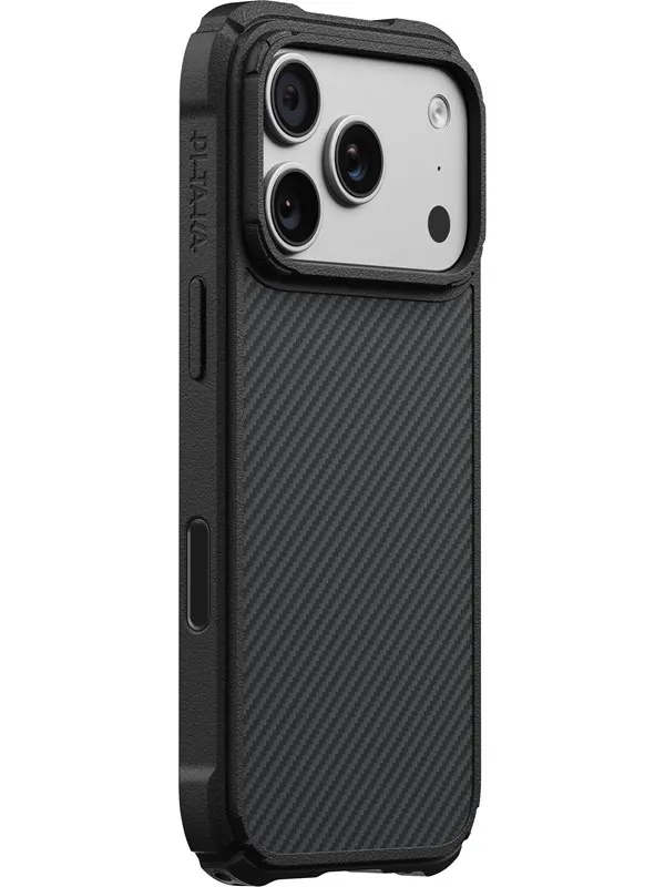 PITAKA Cairn Case Black/Grey Twill - iPhone 18/17